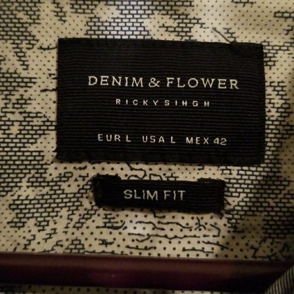 Blue Button Up - Picture 2 of 3